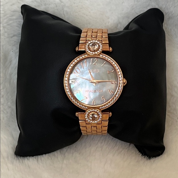 Ecclissi Facets Watch Rose Gold NIB Ecclissi Facets Wrist Watch SR626SW 75620 Round Rose Gold  main image 2